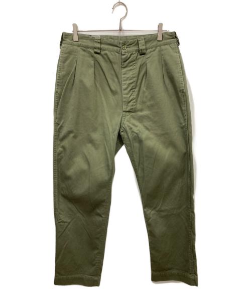 waiper（ワイパー）waiper (ワイパー) 2タックテーパードチノトラウザー カーキ サイズ:23の古着・服飾アイテム