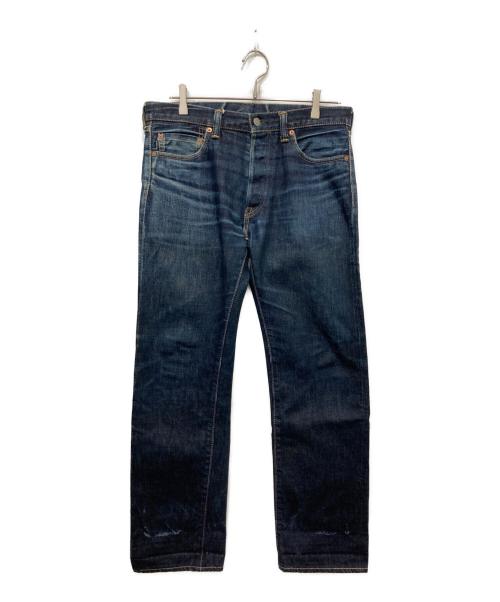 MOMOTARO JEANS（桃太郎ジーンズ）MOMOTARO JEANS (桃太郎ジーンズ) 出陣タイトストレートデニムパンツ インディゴ サイズ:W32の古着・服飾アイテム