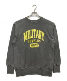 BARNS OUTFITTERS×waiper（バーンズアウトフィッターズ×ワイパー）の古着「クルーネック スウェットシャツ」｜グレー