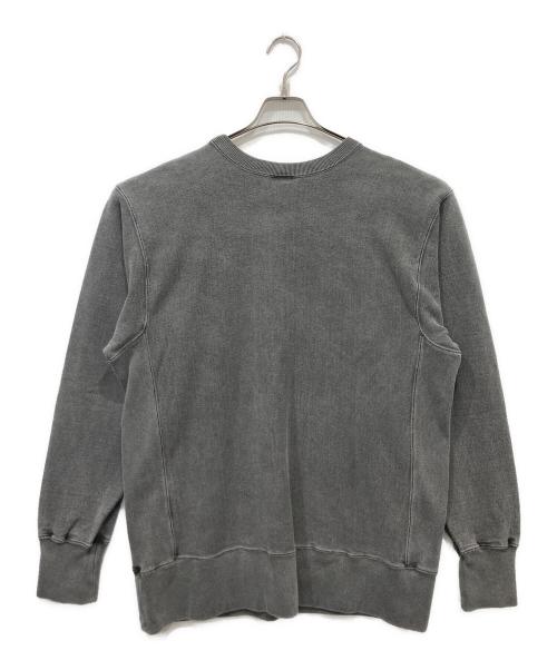 BARNS OUTFITTERS（バーンズアウトフィッターズ）BARNS OUTFITTERS (バーンズアウトフィッターズ) WAIPER (ワイパー) クルーネック スウェットシャツ グレー サイズ:Mの古着・服飾アイテム