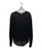 EVERYDAY I LIKE.エヴリデイ アイ ライク）の古着「Sheer Waffle Tシャツ」｜ブラック