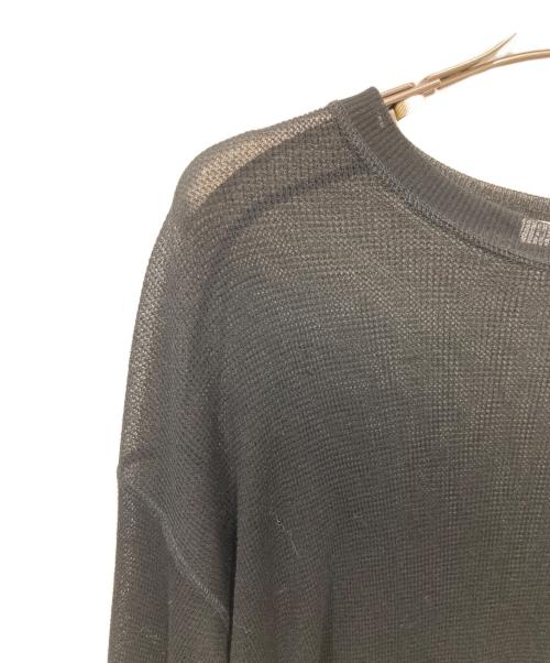 EVERYDAY I LIKE.（エヴリデイ アイ ライク）EVERYDAY I LIKE. (エヴリデイ アイ ライク) Sheer Waffle Tシャツ ブラック サイズ:-の古着・服飾アイテム