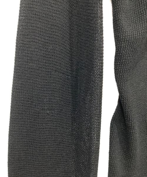 EVERYDAY I LIKE.（エヴリデイ アイ ライク）EVERYDAY I LIKE. (エヴリデイ アイ ライク) Sheer Waffle Tシャツ ブラック サイズ:-の古着・服飾アイテム