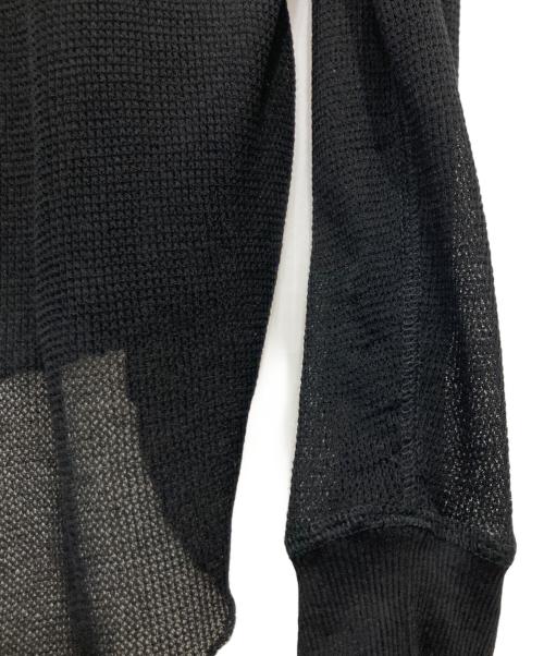 EVERYDAY I LIKE.（エヴリデイ アイ ライク）EVERYDAY I LIKE. (エヴリデイ アイ ライク) Sheer Waffle Tシャツ ブラック サイズ:-の古着・服飾アイテム