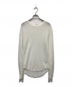 EVERYDAY I LIKE.エヴリデイ アイ ライク）の古着「Sheer Waffle Tシャツ」｜ホワイト