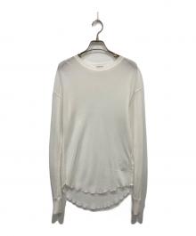 EVERYDAY I LIKE.（エヴリデイ アイ ライク）の古着「Sheer Waffle Tシャツ」｜ホワイト