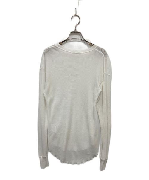 EVERYDAY I LIKE.（エヴリデイ アイ ライク）EVERYDAY I LIKE. (エヴリデイ アイ ライク) Sheer Waffle Tシャツ ホワイト サイズ:-の古着・服飾アイテム