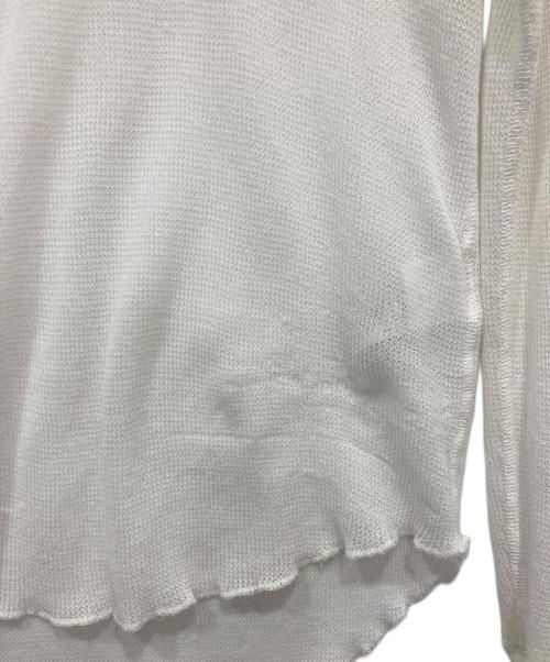 EVERYDAY I LIKE.（エヴリデイ アイ ライク）EVERYDAY I LIKE. (エヴリデイ アイ ライク) Sheer Waffle Tシャツ ホワイト サイズ:-の古着・服飾アイテム