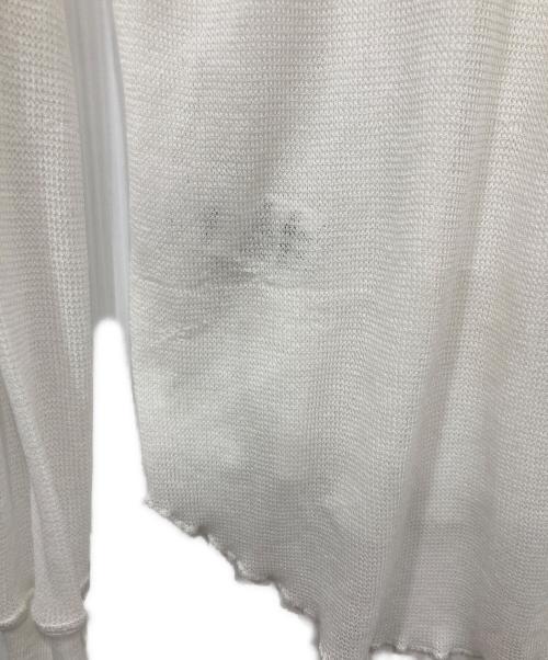 EVERYDAY I LIKE.（エヴリデイ アイ ライク）EVERYDAY I LIKE. (エヴリデイ アイ ライク) Sheer Waffle Tシャツ ホワイト サイズ:-の古着・服飾アイテム