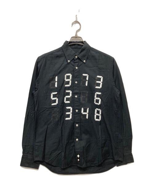 SOPHNET.（ソフネット）SOPHNET. (ソフネット) 宮島達男 COUNTER B.D SHIRT ブラック サイズ:Sの古着・服飾アイテム