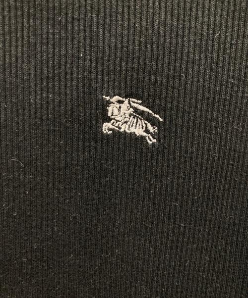 BURBERRY BLACK LABEL（バーバリーブラックレーベル）BURBERRY BLACK LABEL (バーバリーブラックレーベル) ヘンリーネックカットソー ブラック サイズ:2の古着・服飾アイテム