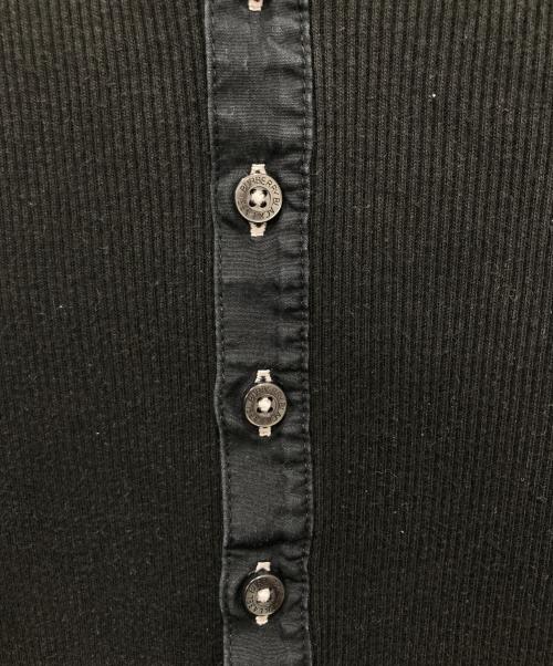 BURBERRY BLACK LABEL（バーバリーブラックレーベル）BURBERRY BLACK LABEL (バーバリーブラックレーベル) ヘンリーネックカットソー ブラック サイズ:2の古着・服飾アイテム