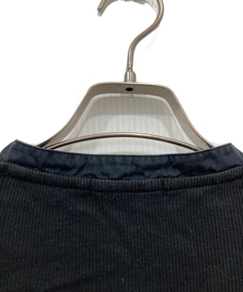 BURBERRY BLACK LABEL（バーバリーブラックレーベル）BURBERRY BLACK LABEL (バーバリーブラックレーベル) ヘンリーネックカットソー ブラック サイズ:2の古着・服飾アイテム