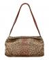 BOTTEGA VENETA (ボッテガベネタ) ハラコレオパードショルダーバッグ ベージュ×ピンク：20000円