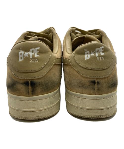 A BATHING APE（アベイシングエイプ）A BATHING APE (アベイシングエイプ) BAPE STA Low ベージュ サイズ:26.5cmの古着・服飾アイテム