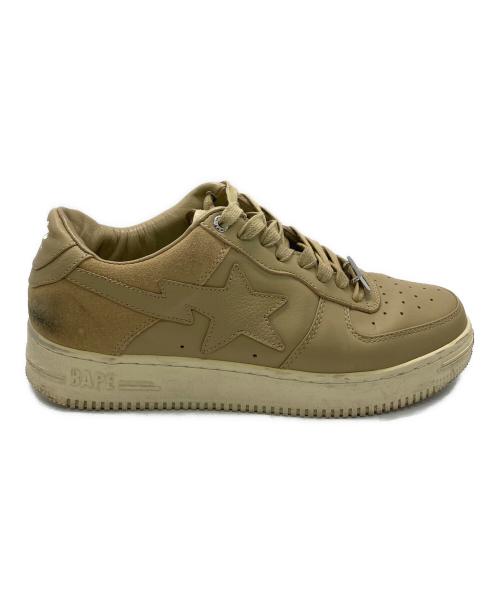 A BATHING APE（アベイシングエイプ）A BATHING APE (アベイシングエイプ) BAPE STA Low ベージュ サイズ:26.5cmの古着・服飾アイテム