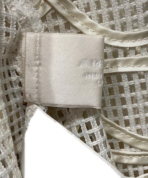 AMIRI（アミリ）AMIRI (アミリ) MEDI TAPE EMBROIDERY MESH JACKET ベージュ サイズ:FREEの古着・服飾アイテム