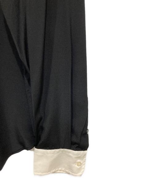 LAUREN RALPH LAUREN（ローレン ラルフ ローレン）LAUREN RALPH LAUREN (ローレン ラルフ ローレン) シルクシャツ ブラック サイズ:12の古着・服飾アイテム