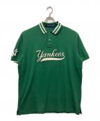POLO RALPH LAURENポロ・ラルフローレン）の古着「Yankees ポロシャツ」｜グリーン