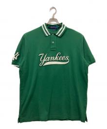 POLO RALPH LAUREN（ポロ・ラルフローレン）の古着「Yankees ポロシャツ」｜グリーン