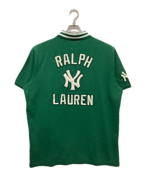 POLO RALPH LAUREN（ポロ・ラルフローレン）POLO RALPH LAUREN (ポロ・ラルフローレン) Yankees ポロシャツ グリーン サイズ:XLの古着・服飾アイテム