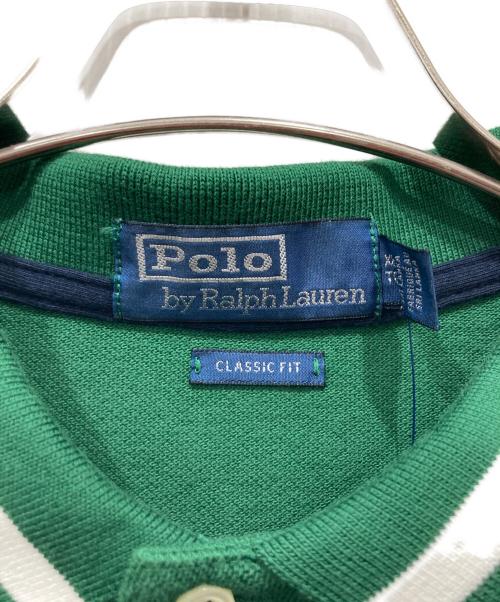 POLO RALPH LAUREN（ポロ・ラルフローレン）POLO RALPH LAUREN (ポロ・ラルフローレン) Yankees ポロシャツ グリーン サイズ:XLの古着・服飾アイテム