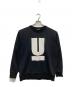 UNDERCOVER（アンダーカバー）の古着「Uロゴクルーネックスウェット」｜ブラック