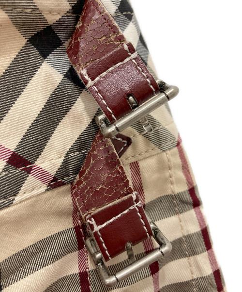 BURBERRY BLUE LABEL（バーバリー ブルー レーベル）BURBERRY BLUE LABEL (バーバリー ブルー レーベル) ノバチェック プリーツスカート ベージュ×レッド サイズ:36の古着・服飾アイテム