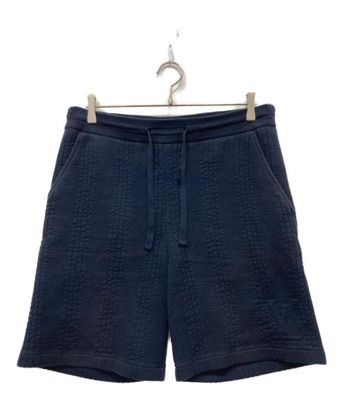 LOUIS VUITTON（ルイ ヴィトン）LOUIS VUITTON (ルイ ヴィトン) LVロゴスウェットハーフパンツ ネイビー サイズ:Lの古着・服飾アイテム