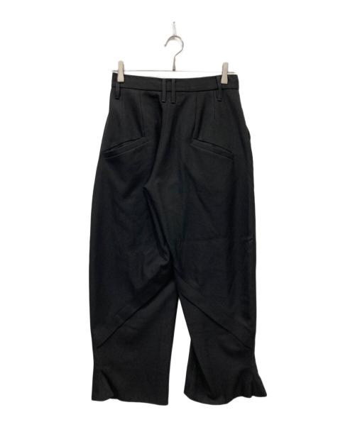 Knuth Marf（クヌースマーフ）knuth marf (クヌースマーフ) フロントスリットパンツ ブラック サイズ:XSの古着・服飾アイテム
