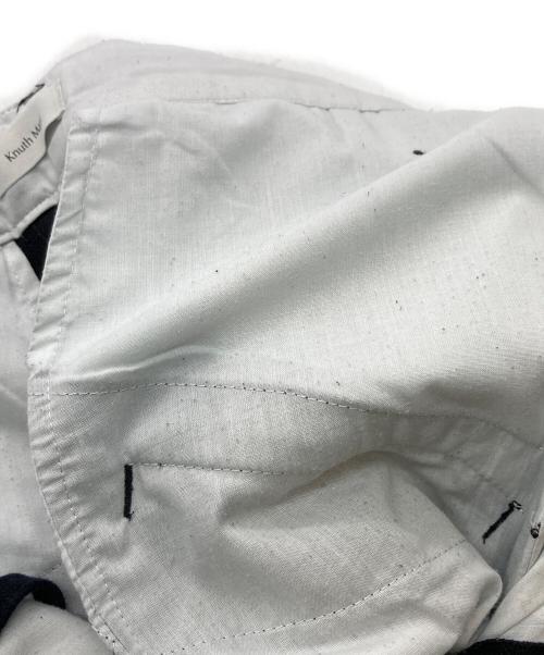 Knuth Marf（クヌースマーフ）knuth marf (クヌースマーフ) フロントスリットパンツ ブラック サイズ:XSの古着・服飾アイテム