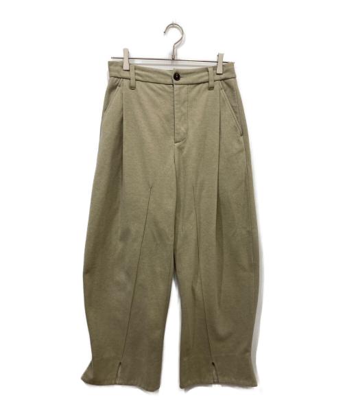 Knuth Marf（クヌースマーフ）Knuth Marf (クヌースマーフ) フロントスリットパンツ ベージュ サイズ:XSの古着・服飾アイテム