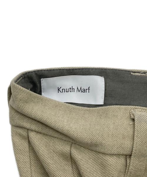Knuth Marf（クヌースマーフ）Knuth Marf (クヌースマーフ) フロントスリットパンツ ベージュ サイズ:XSの古着・服飾アイテム