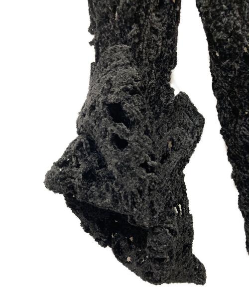 Ameri（アメリ）Ameri (アメリ) UND VELOUR LACE PEPLUM KNIT TOP ブラック サイズ:FREEの古着・服飾アイテム