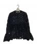 Ameri (アメリ) UND VELOUR LACE PEPLUM KNIT TOP ブラック サイズ:FREE：14000円