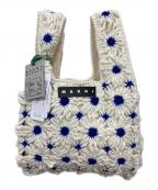 MARNIマルニ）の古着「FISH BAG / フィッシュ バッグ」｜ホワイト×ブルー