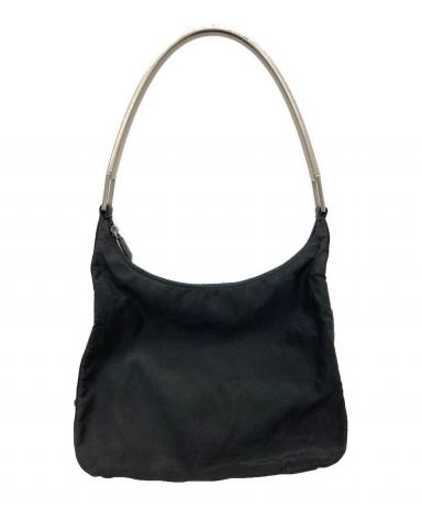 【美品】プラダPRADA ナイロン ショルダーバッグ ブラック 中古・古着通販】PRADA (プラダ) ナイロンワンショルダーバッグ