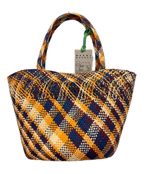 MARNI（マルニ）MARNI (マルニ) Tapis Woven Tote Bag / タピス ウォーヴン トートバッグ オレンジの古着・服飾アイテム