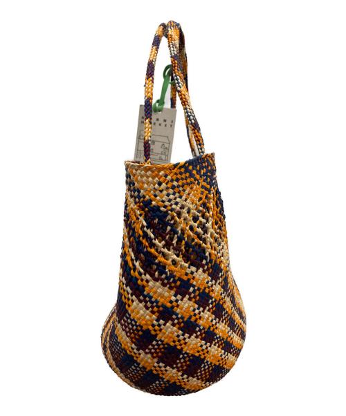 MARNI（マルニ）MARNI (マルニ) Tapis Woven Tote Bag / タピス ウォーヴン トートバッグ オレンジの古着・服飾アイテム