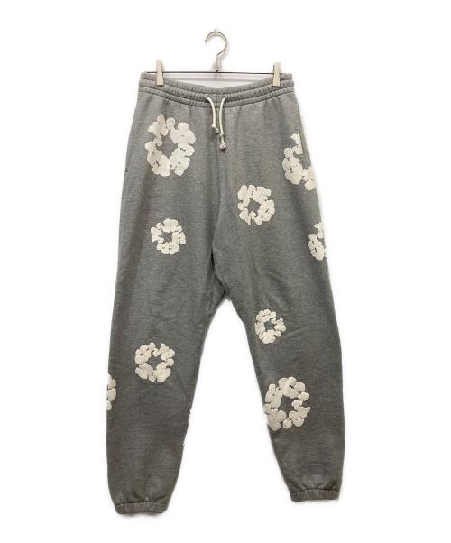 Denim Tears（デニムティアーズ）Denim Tears (デニムティアーズ) Cotton Wreath ドローストリング トラックパンツ グレー サイズ:Mの古着・服飾アイテム