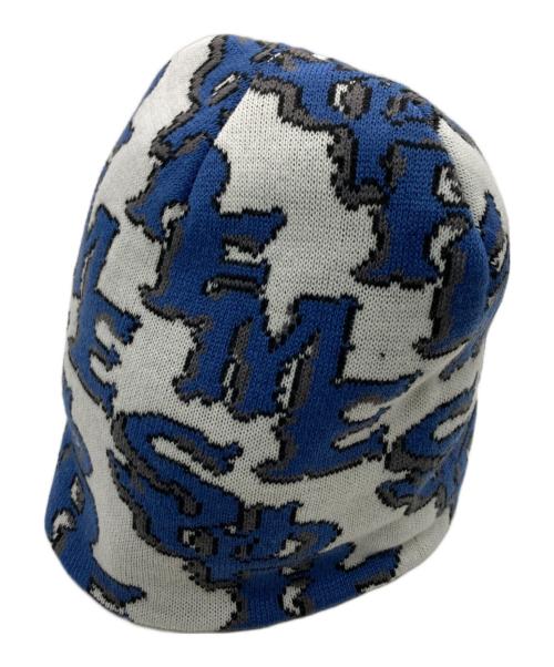 SUPREME（シュプリーム）SUPREME (シュプリーム) Slanted Gothic Outline Beanie ブルーの古着・服飾アイテム