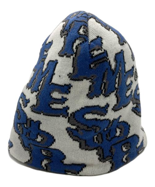 SUPREME（シュプリーム）SUPREME (シュプリーム) Slanted Gothic Outline Beanie ブルーの古着・服飾アイテム