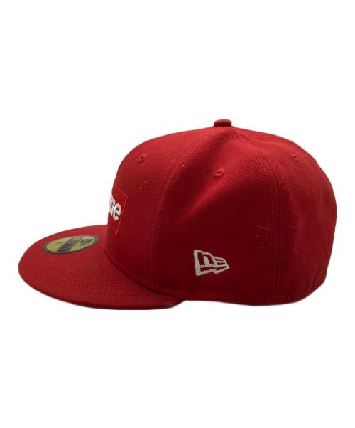 New Era（ニューエラ）New Era (ニューエラ) SUPREME (シュプリーム) MLB Teams BOX LOGO CAP レッド サイズ:71/2の古着・服飾アイテム