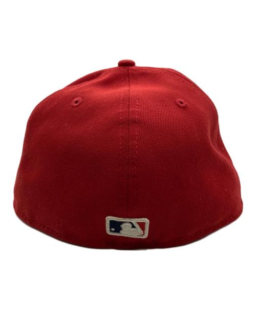New Era（ニューエラ）New Era (ニューエラ) SUPREME (シュプリーム) MLB Teams BOX LOGO CAP レッド サイズ:71/2の古着・服飾アイテム