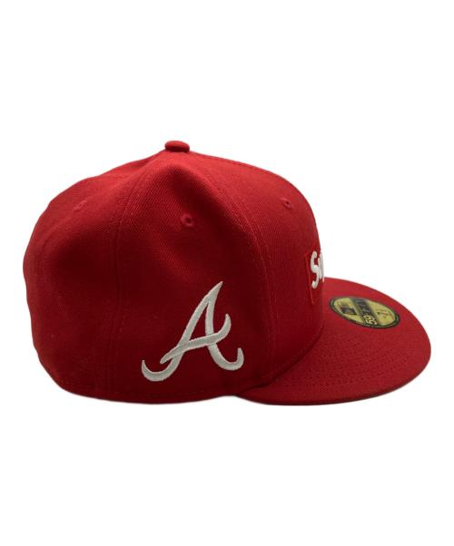 New Era（ニューエラ）New Era (ニューエラ) SUPREME (シュプリーム) MLB Teams BOX LOGO CAP レッド サイズ:71/2の古着・服飾アイテム