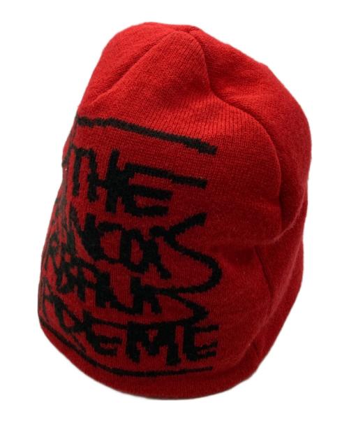 SUPREME（シュプリーム）SUPREME (シュプリーム) MARITHE+FRANCOIS GIRBAUD (マリテフランソワジルボー) Beanie レッドの古着・服飾アイテム