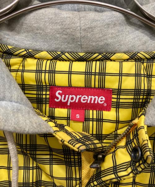 SUPREME（シュプリーム）SUPREME (シュプリーム) Quilted Liner Hooded Jacket イエロー×グレー サイズ:Sの古着・服飾アイテム