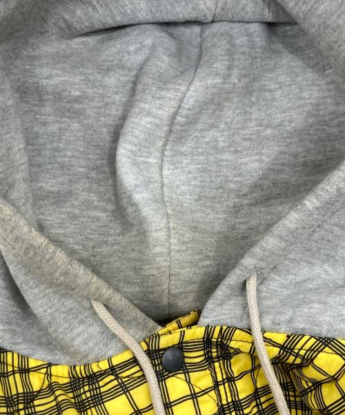 SUPREME（シュプリーム）SUPREME (シュプリーム) Quilted Liner Hooded Jacket イエロー×グレー サイズ:Sの古着・服飾アイテム
