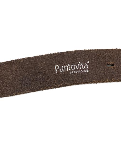 PUNTOVITA（プントヴィータ）PUNTOVITA (プントヴィータ) CONCHO ベルト ブラウン サイズ:80の古着・服飾アイテム