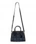 COACH (コーチ) 2WAYキャリーオール・シグネチャー ネイビー：12000円